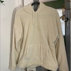 Cream Sherpa Sweatshirt